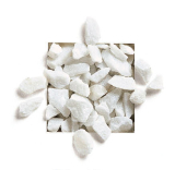 Okrasné kamene Bianco Carrara drvina 8-12 mm 25 kg