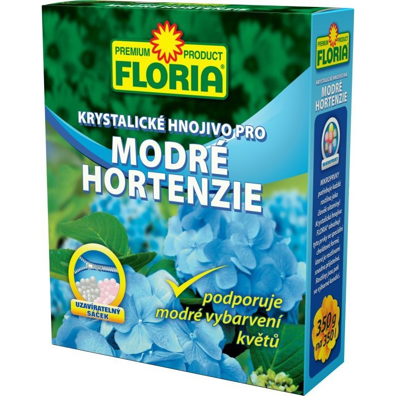 AGRO FLORIA kryštalické hnojivo pre modré hortenzie 350 g