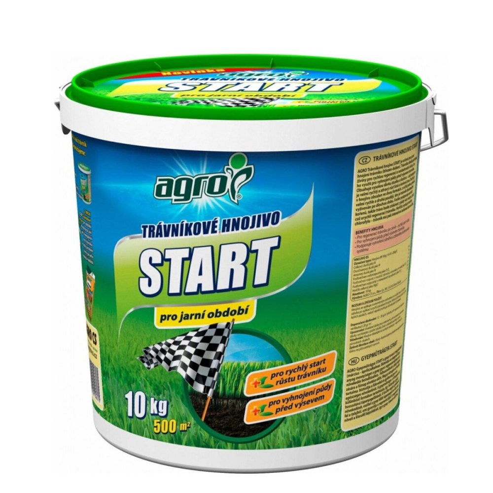 AGRO Trávnikové hnojivo Start 10 kg vedro