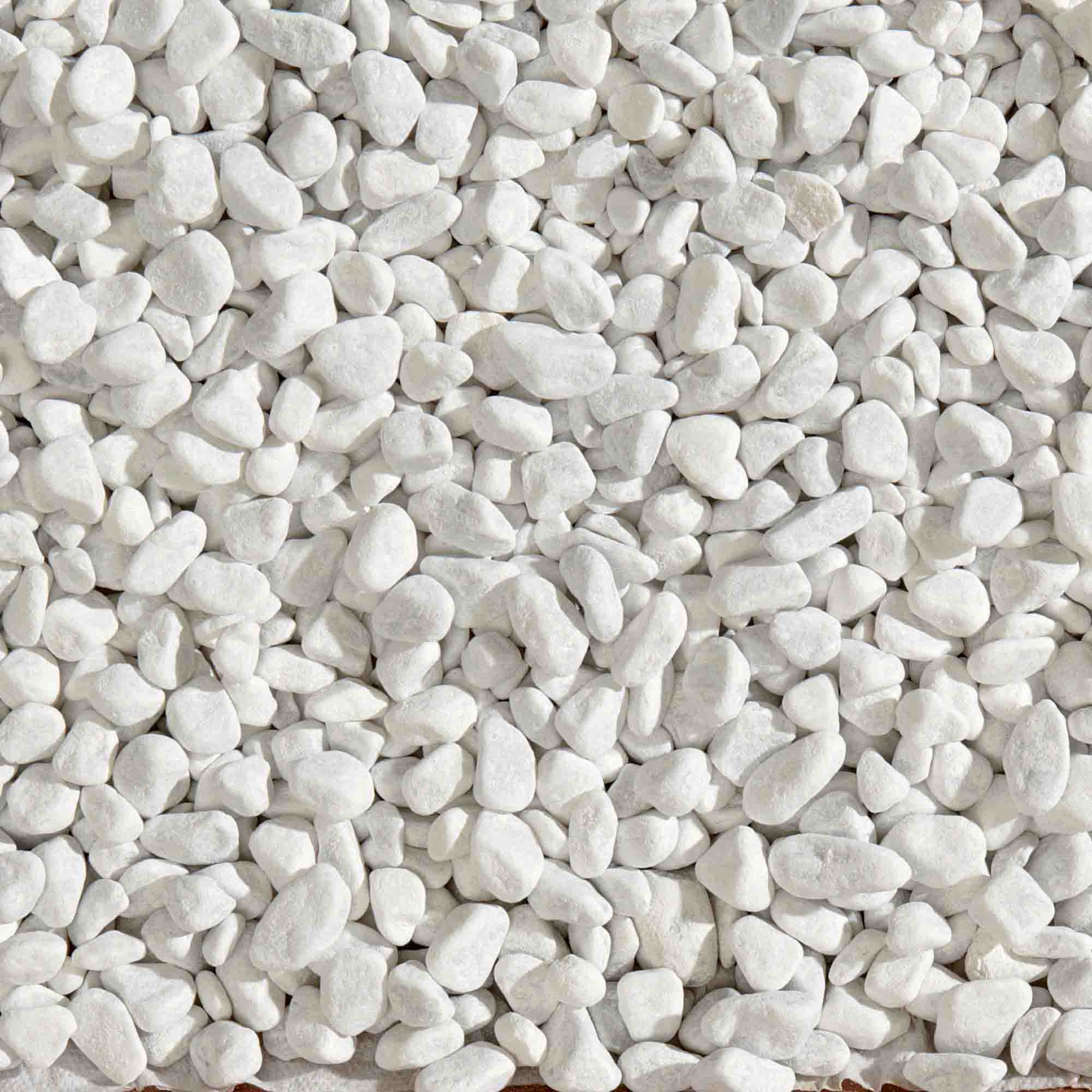 Okrasné kamene Bianco Carrara 7 - 15 mm 25 kg