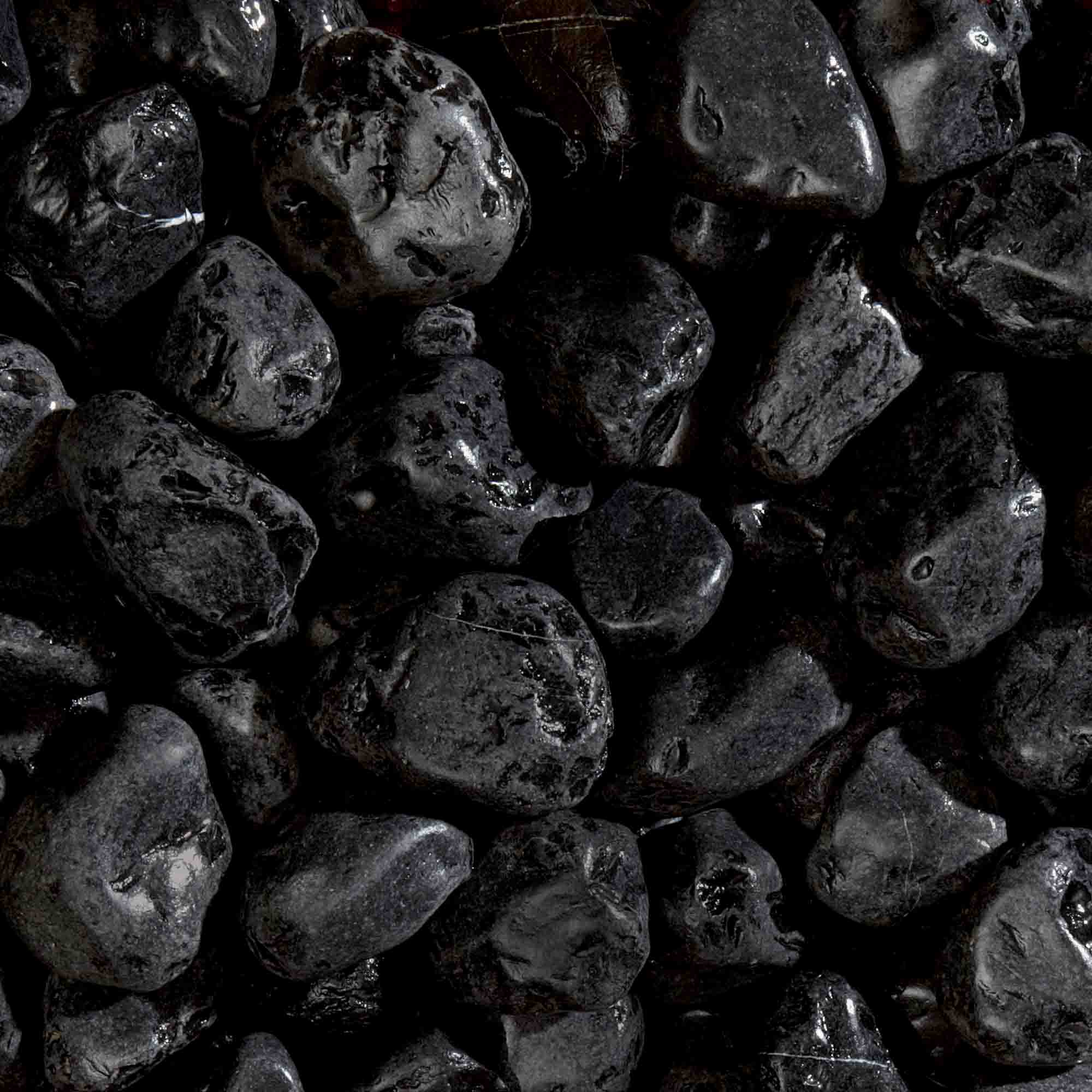 Okrasné kamene Nero Ebano 40 - 60 mm 25 kg