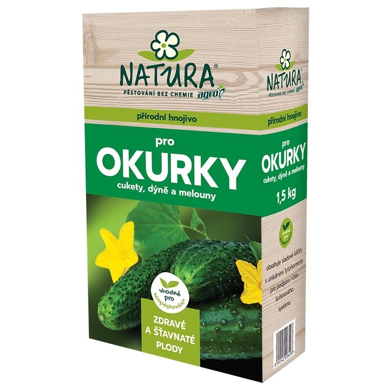 AGRO NATURA Prírodné hnojivo pre uhorky, cukety a tekvice 1,5 kg