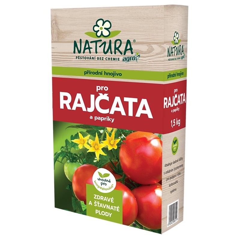 AGRO NATURA Prírodné hnojivo pre paradajky a papriky 1,5 kg