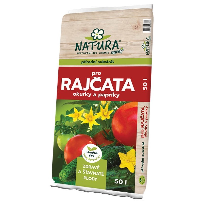 AGRO NATURA Substrát na paradajky, uhorky a papriky 50 l