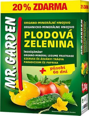 Mr.Garden organo-minerálne hnojivo Plodová zelenina 1,2 kg