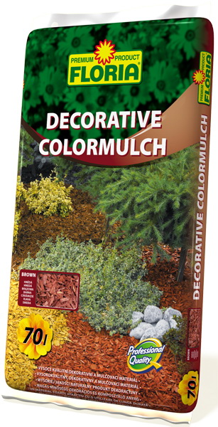 FLORIA Decorative ColorMulch hnedá 70 l