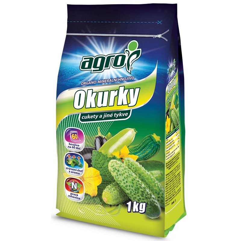AGRO Organominerálne hnojivo uhorky a tekvice 1 kg