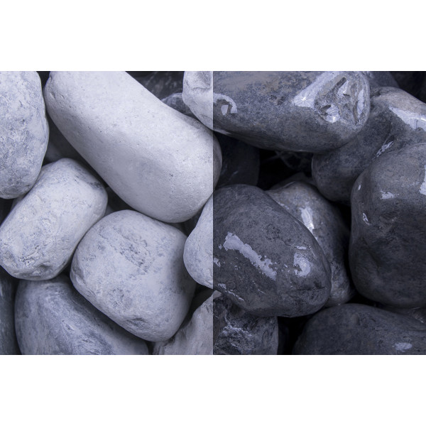Okrasné kamene Nero Ebano 40/60 mm 25 kg