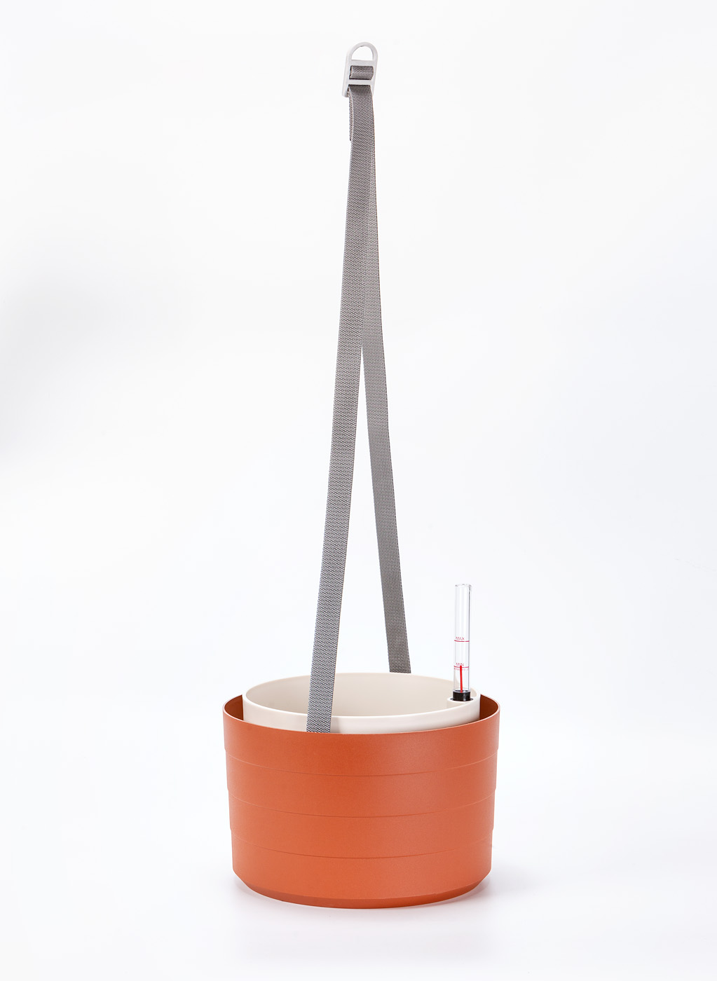 Berberis závesný kvetináč 26cm - terakota + béžová
