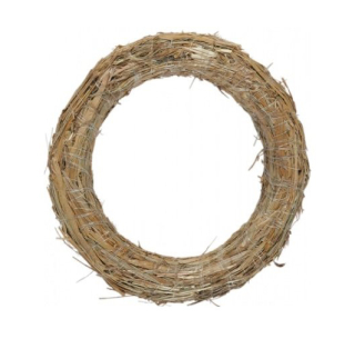 Slamený korpus veniec - priemer 25 cm