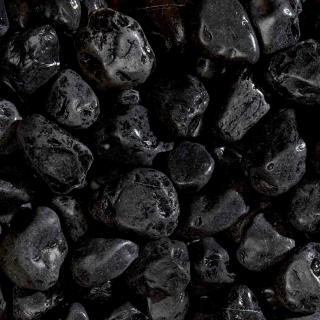Okrasné kamene Nero Ebano 40 - 60 mm 25 kg