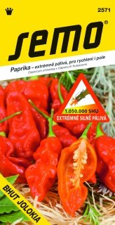 Paprika Bhut Jolokia - extrémne silno pálivá