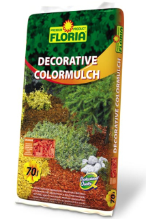FLORIA Decorative ColorMulch oranžová 70 l